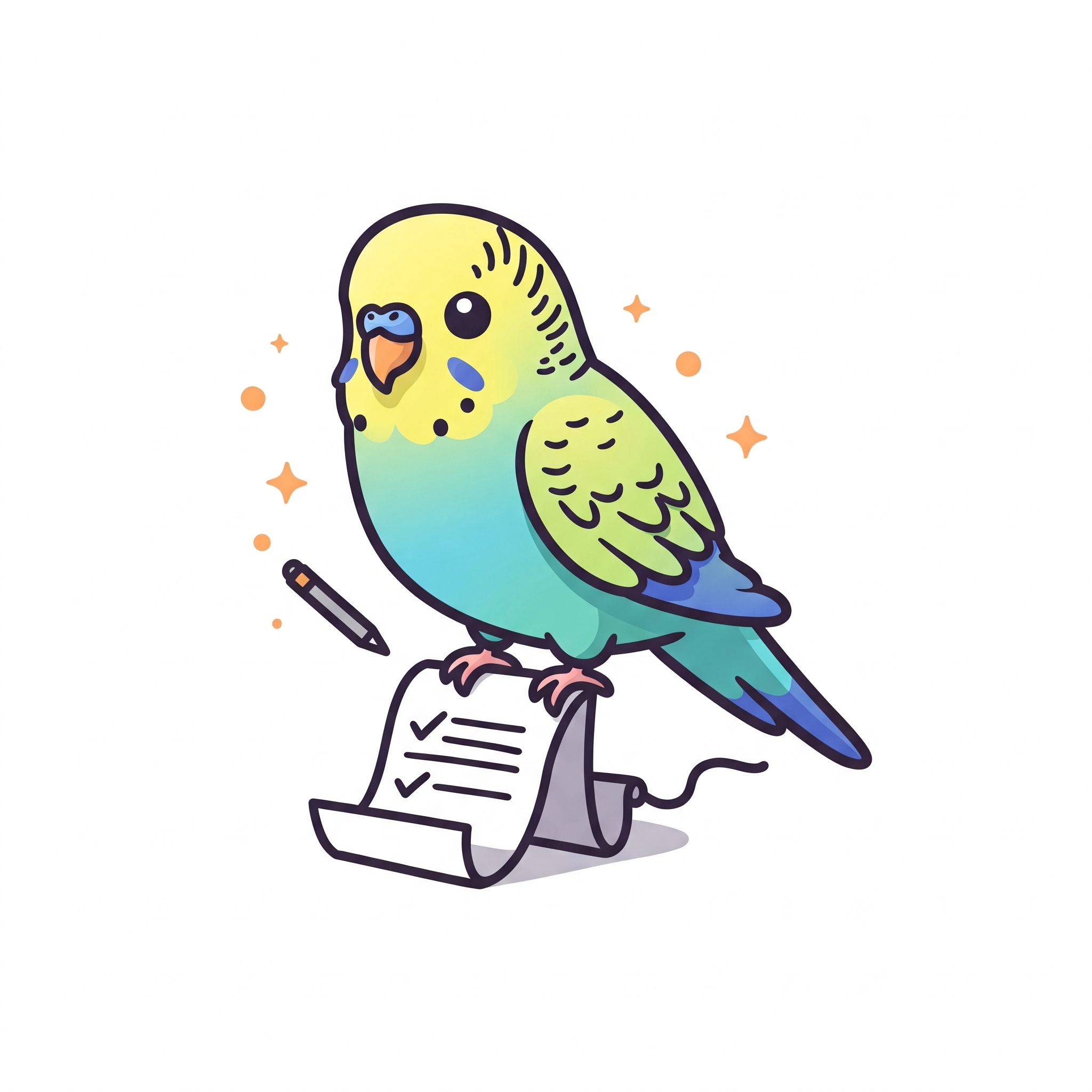 Parakeet Stenographer
